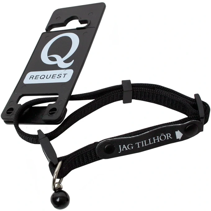 Gibbon Katthalsband ID Jag Tillhör 30 cm Svart Gibbon