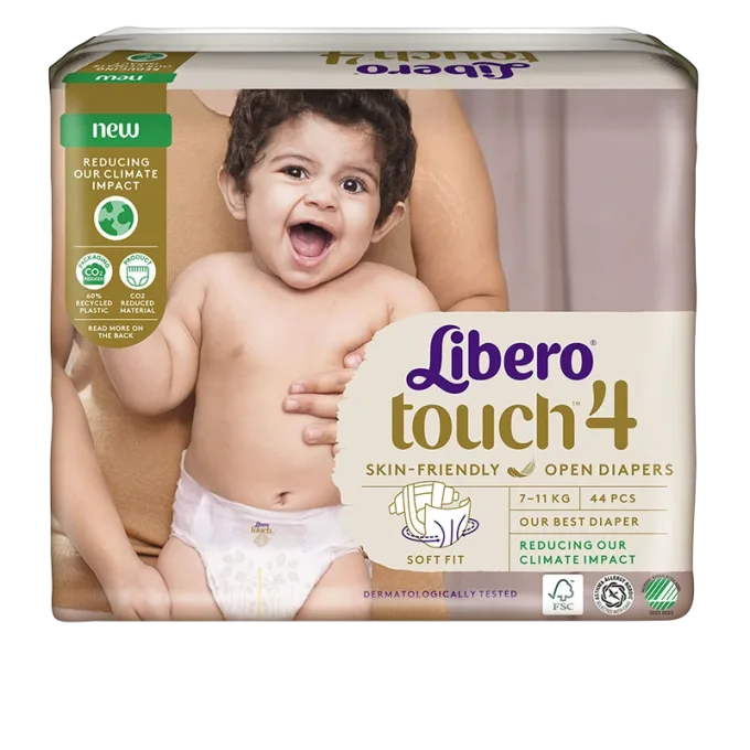 Libero Touch 4 Öppen Blöja 7-11 kg, 44 st Libero