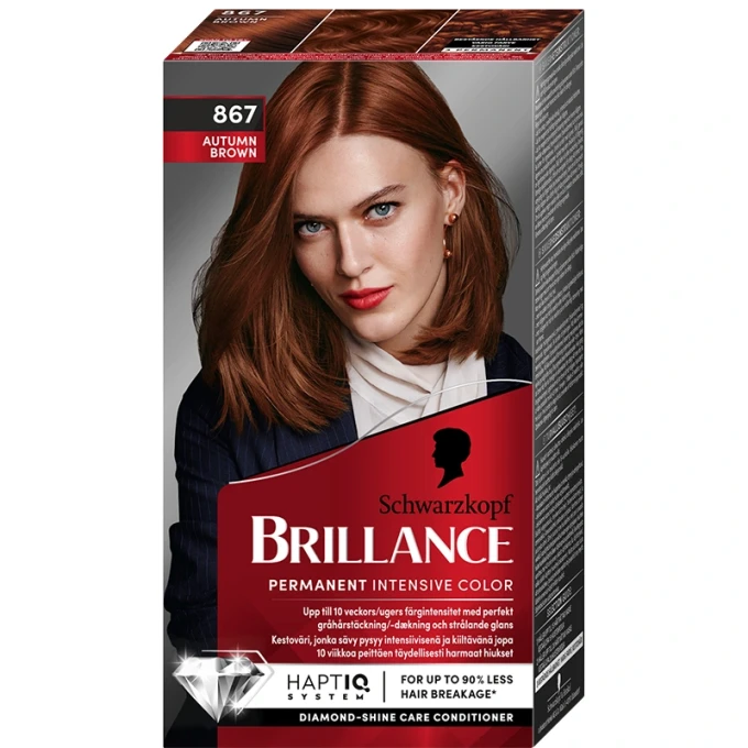 Schwarzkopf Brillance Hårfärg 867 Autumn Brown Schwarzkopf