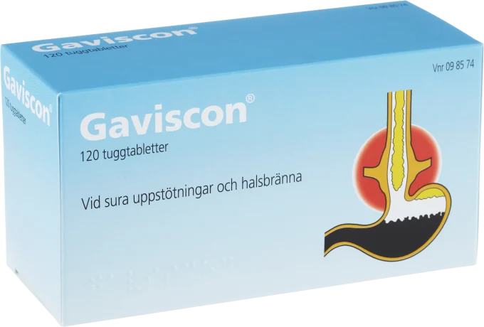 Gaviscon tuggtablett 120 st Gaviscon