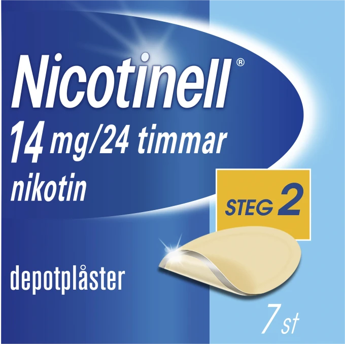 Nicotinell depotplåster 14 mg/24 timmar 7 st Nicotinell