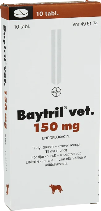 Baytril® vet. Tablett 150mg Blister, 10tabletter 