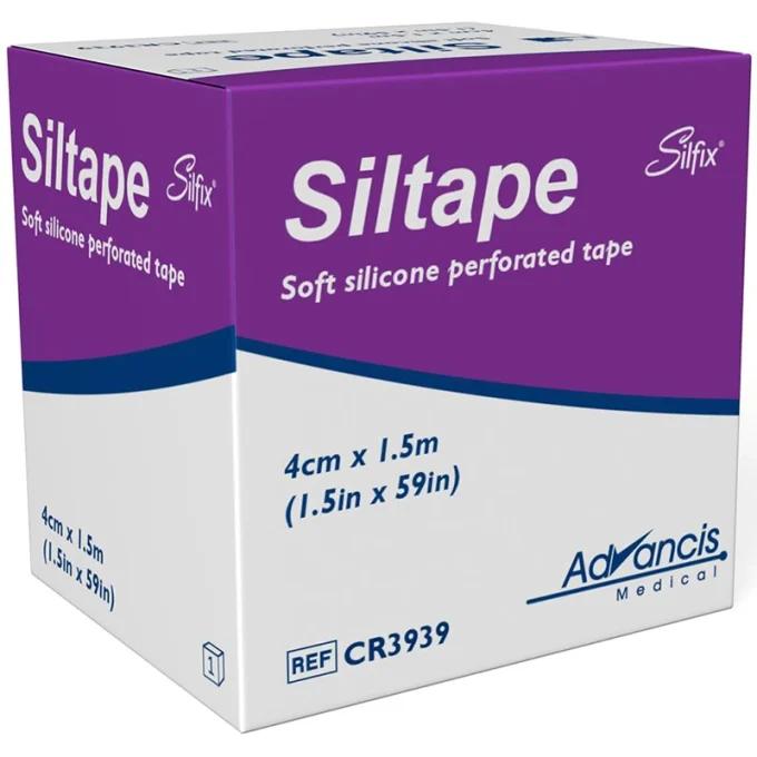 Siltape Medicinsk Silikontejp 4 cm x 1,5 m Siltape
