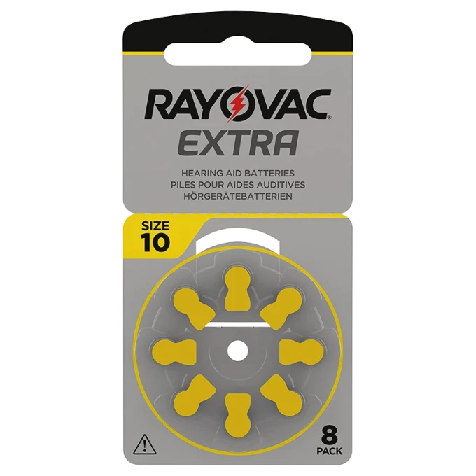 Rayovac Extra Hörapparatsbatterier 10 Gul 8st Rayovac