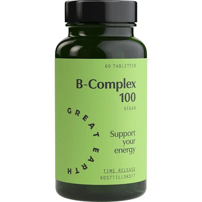 Great Earth B-Complex 100 60 tabletter Great Earth