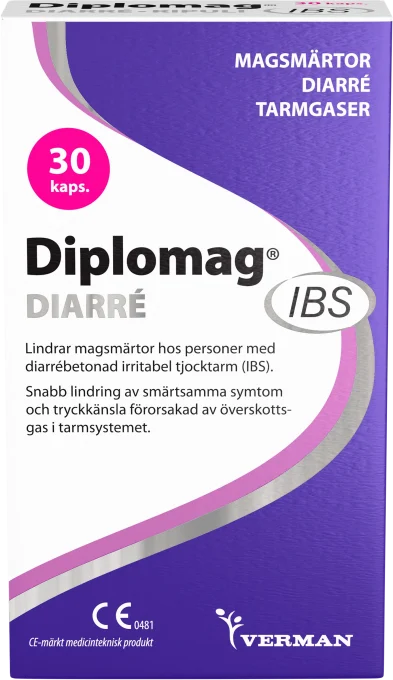 Diplomag IBS Diarré Kapslar 30 st Diplomag