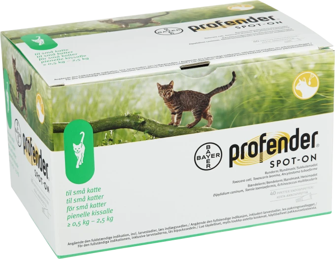 Profender Spot-on, lösning 30mg/7,5mg Pipetter i blisterförpackning, 40st  (40x0,35ml) 