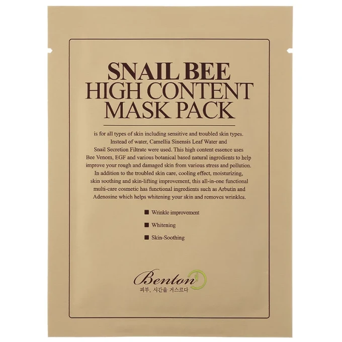 Benton Snail Bee High Content Mask Pack 20 g Benton