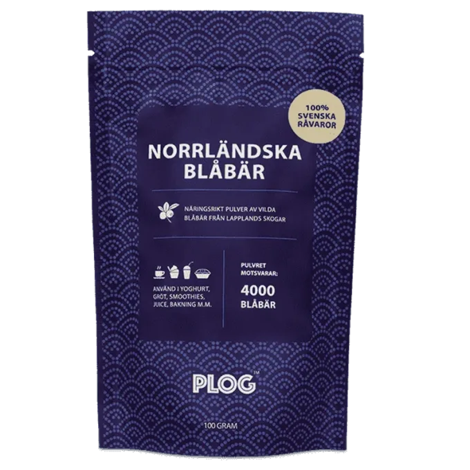 PLOG Norrländska Blåbär 100 g PLOG