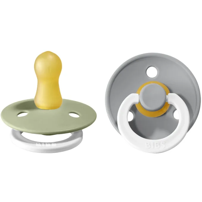 BIBS Napp Sage / Cloud Night 0-6 månader 2-pack Bibs