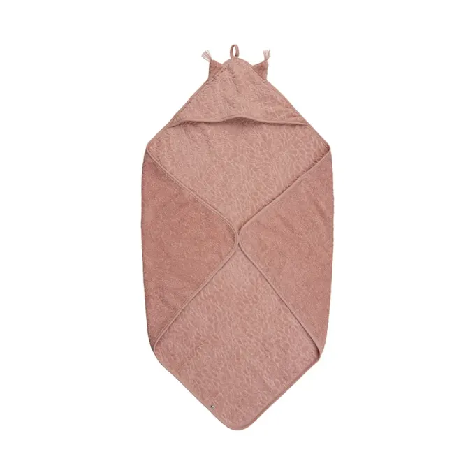 Pippi Organic Hooded Towel Misty Rose Pippi