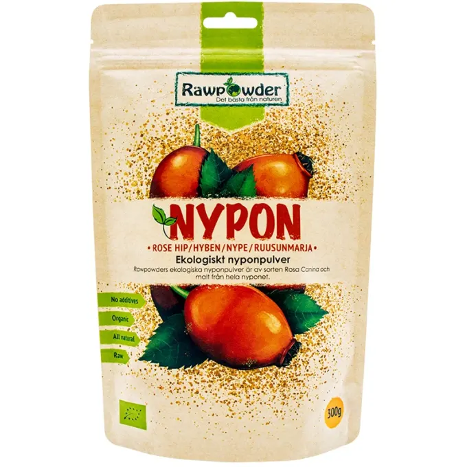 Rawpowder Nyponpulver 300 g Rawpowder