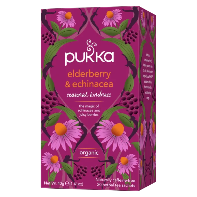 Pukka Fruktte Elderberry & Echinacea 20-pack Pukka