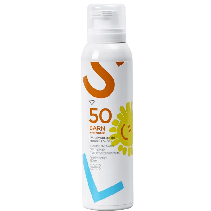 Hjärtats Solmousse Barn Oparfymerad SPF 50, 150 ml Hjärtats