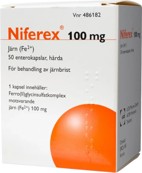 Niferex kapsel 100 mg 50 st Niferex
