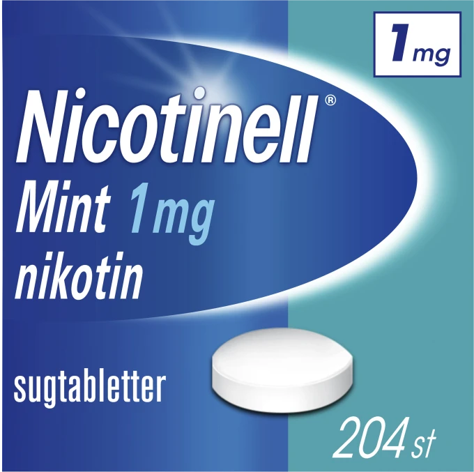 Nicotinell Mint komprimerad sugtablett 1 mg 204 st Nicotinell