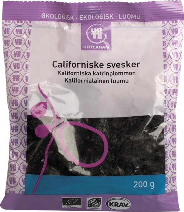 Urtekram Katrinplommon Calif. Eko 200 g Urtekram