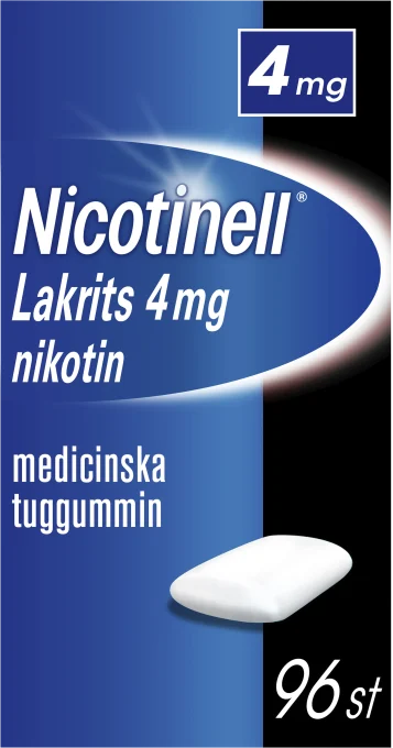 Nicotinell Lakrits nikotintuggummi 4 mg 96 st Nicotinell