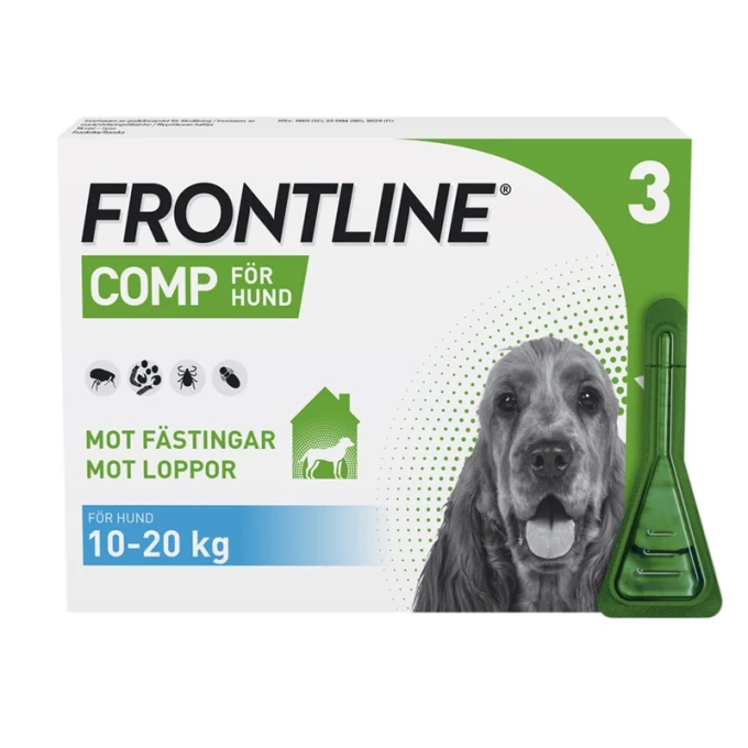 Frontline Comp Spot-on lösning för medelstor hund 134 mg/120,6 mg 3 x 1,34 ml Frontline