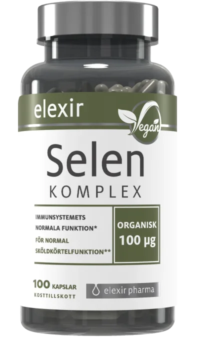 Elexir Pharma Organiskt Selen Komplex 100 kapslar Elexir Pharma