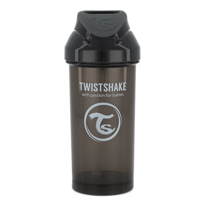 Twistshake Straw Cup 360 ml 6+ mån Black Twistshake