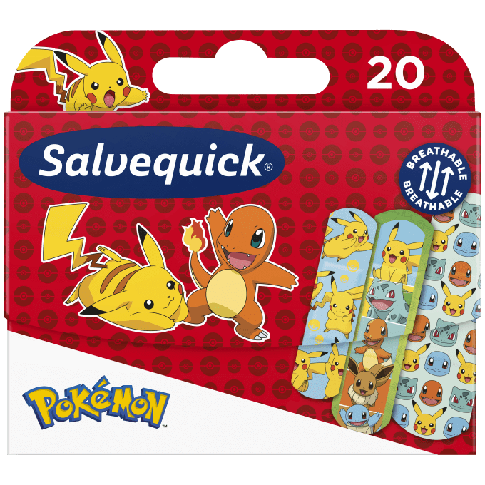 Salvequick Pokémon Barnplåster 20 st Salvequick