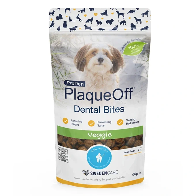 PlaqueOff Dental Bites hund 60 g PlaqueOff