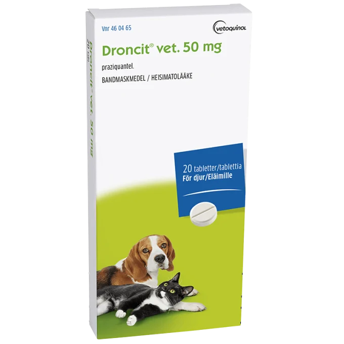Droncit vet. tablett 50 mg 20 st Drontal