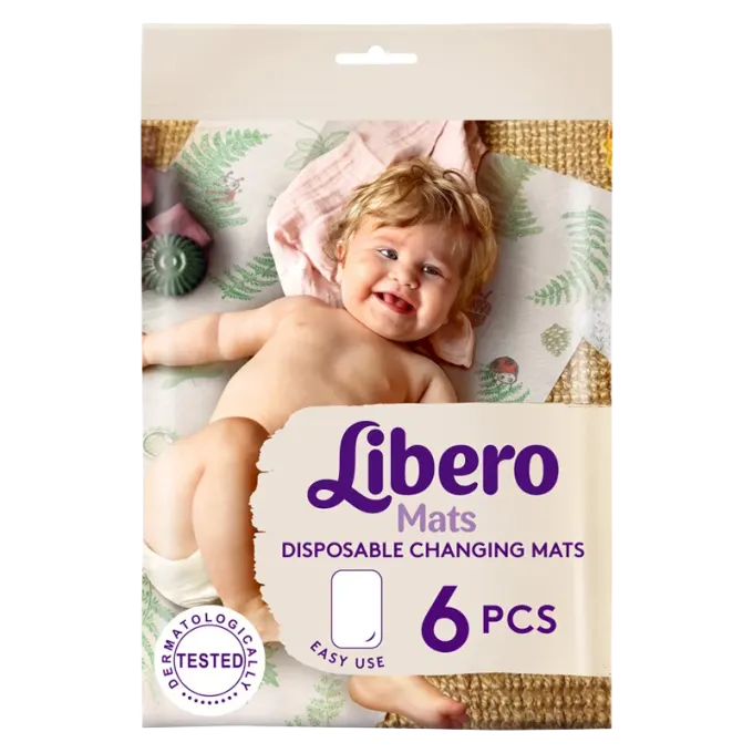 Libero Mats Skötbordsunderlägg engångsbruk 6-pack Libero