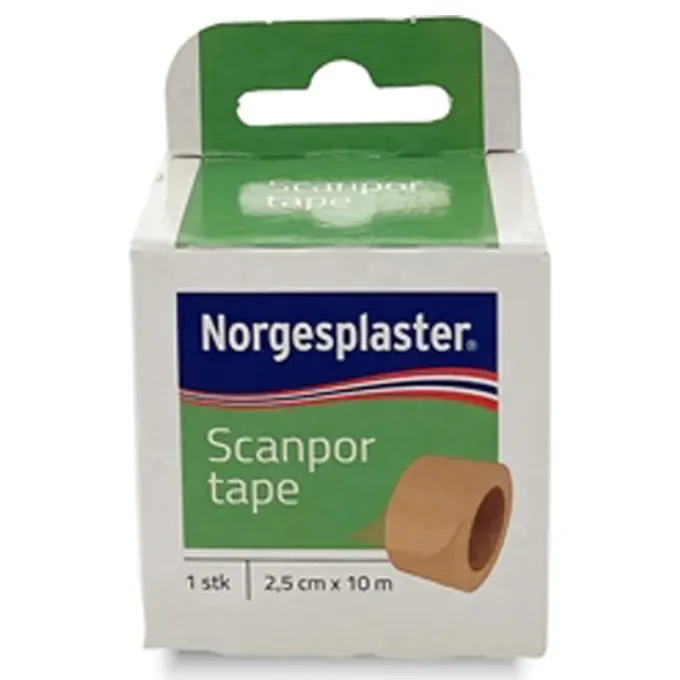 Scanpor Tape refill beige 2,5 cm x 10 m 1 st Scanpor