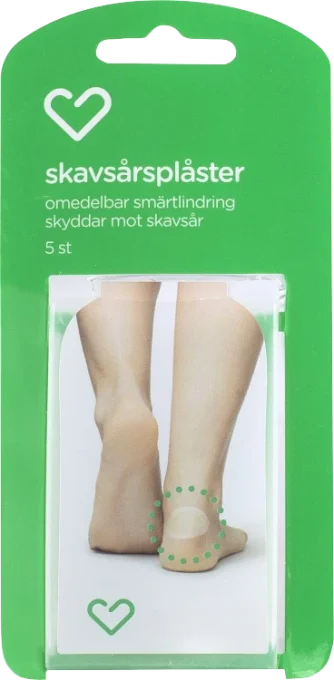 Hjärtats skavsårsplåster medium 5 st Hjärtats