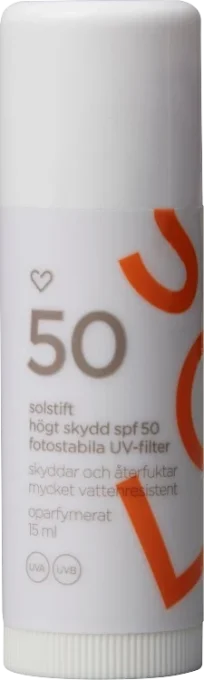 Hjärtats Solstift SPF50 Oparfymerat 15 ml Hjärtats