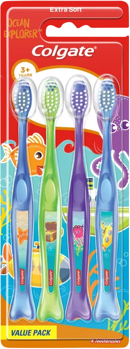 Colgate Ocean Explorer Tandborste 3år+ 4st Colgate