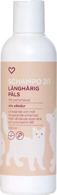 Hjärtats Schampo 2i1 långhårig päls Hjärtats