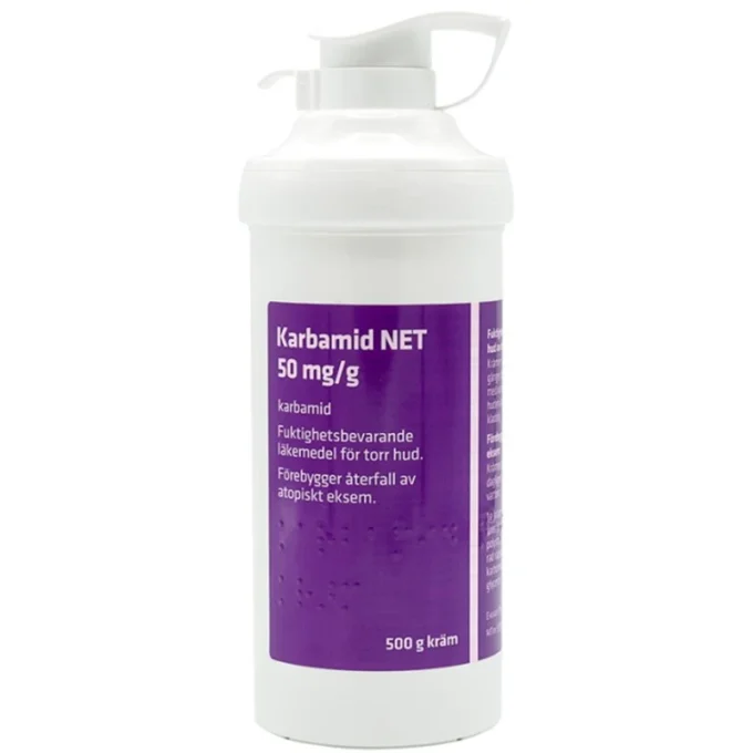 Karbamid NET Kräm 50mg/g Burk med pump, 500g Karbamid