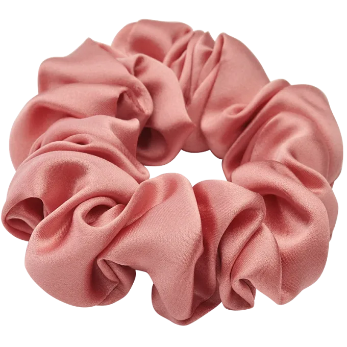 Lenoites Mulberry Silk Scrunchie Pearl Pink Lenoites