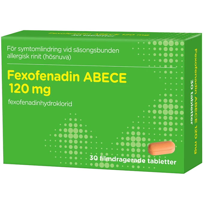 Fexofenadin ABECE filmdragerad tablett 120 mg 30 st ABECE