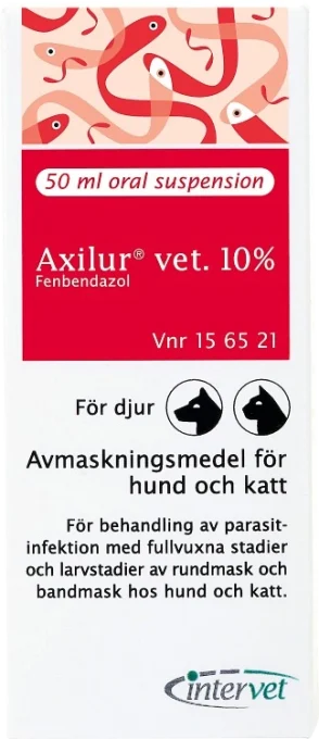 Axilur vet. oral suspension för hund och katt 10 % 50 ml Axilur