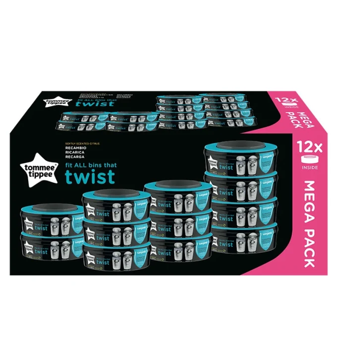 Tommee Tippee Sangenic Twist & Click Refill 12-pack Tommee Tippee