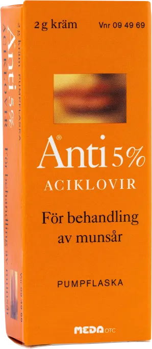 Anti kräm 5% pumpflaska 5% 2 g Anti