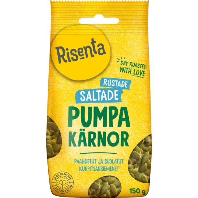 Risenta Pumpakärnor Saltade/Rostade 150 g Risenta