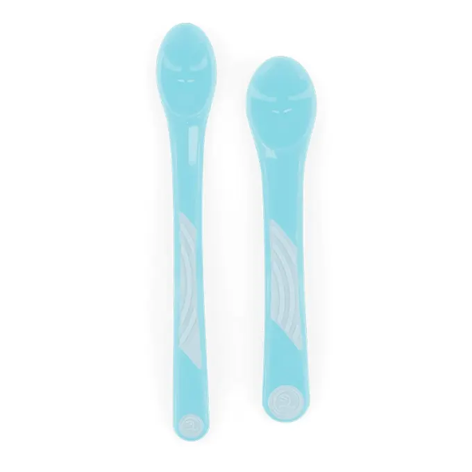 Twistshake 2 x Matsked 6 mån+ Pastellblå Twistshake