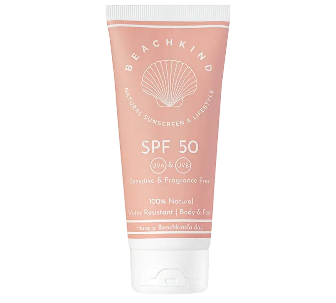 Beachkind Natural Sunscreen Sensitive Fragrance Free SPF50 100 ml Beachkind