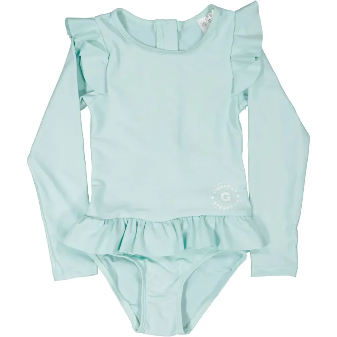 Geggamoja Långärmad UV Baddräkt 50+ Mint 74/80 Geggamoja