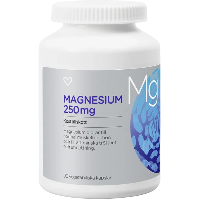 Hjärtats Magnesium 250mg Kapsel 90 st Hjärtats