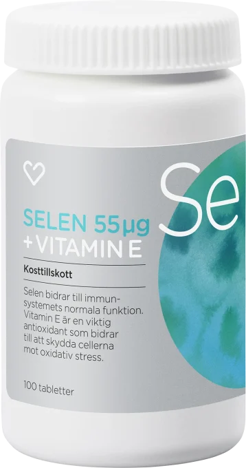 Hjärtats Selen + Vitamin E Tablett 100 st Hjärtats
