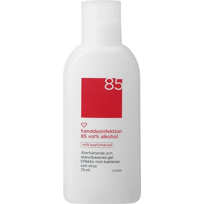 Hjärtats handdesinfektion 85% Parfymerad 75ml Hjärtats