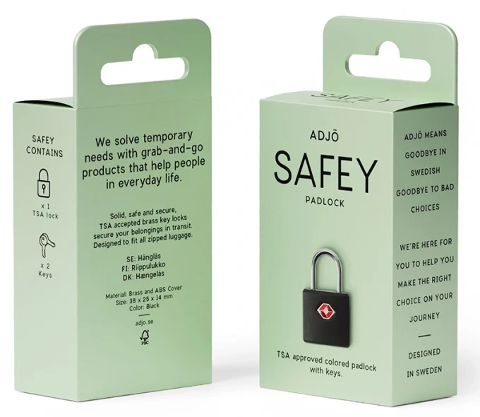 ADJÖ SAFEY Hanglock nyckellås ADJÖ