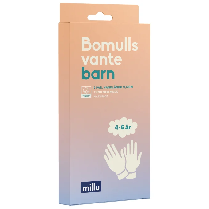 Millu Bomullsvante Barn 4-6 år 2 par Millu