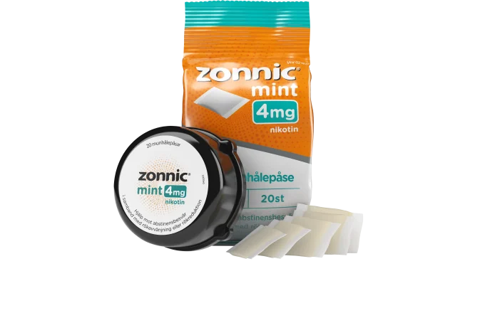 Zonnic Mint munhålepåse 4 mg 20 portionspåsar Zonnic